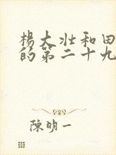 杨大壮和田桂花的第二十九