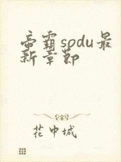 帝霸sodu最新章节