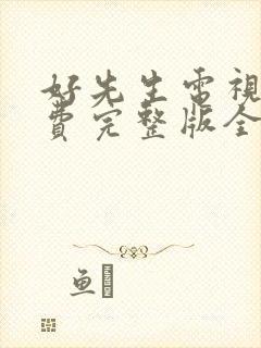 好先生电视剧免费完整版全集