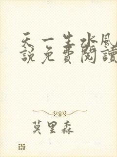 天一生水风流小说免费阅读封面