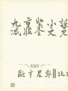 九重紫小说无删减版全文免费阅读全本封面