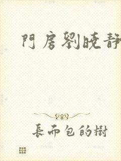 门房刘晓静封面