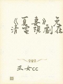 《夏妻》免费高清电视剧在线观看中