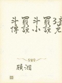 斗罗斗罗3龙王传说小说免费阅读封面