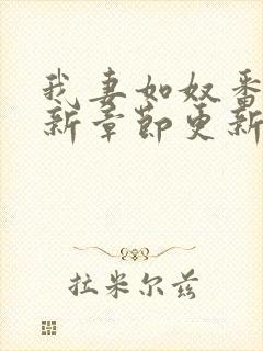 我妻如奴番外最新章节更新