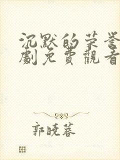 沉默的荣誉电视剧免费观看全集下载高清封面