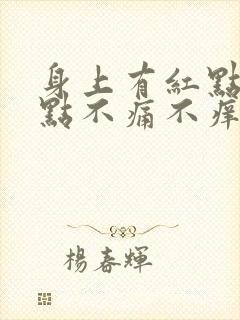 身上有红点像血点不痛不痒封面