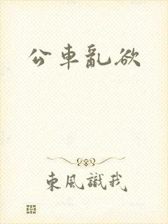 公车乱欲封面