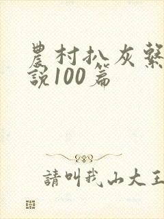 农村扒灰系列小说100篇封面