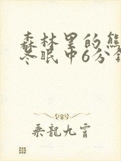 森林里的熊先生冬眠中6分钟风车封面
