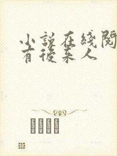 小说在线阅读还有后来人封面