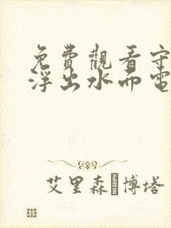 免费观看守卫者浮出水面电视剧