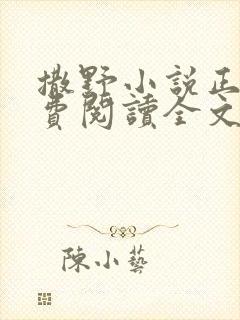 撒野小说正版免费阅读全文无弹窗