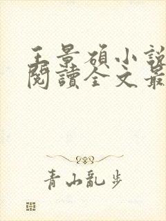 王景硕小说免费阅读全文最新章节