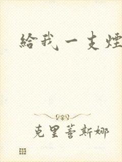 给我一支烟小说封面