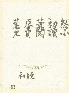 叶辰萧初然全文免费阅读小说封面