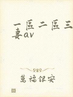 一区二区三区人妻av