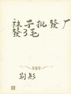 袜子批发厂家批发3毛封面