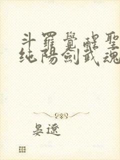 斗罗觉醒圣主和纯阳剑武魂