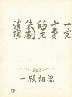 消失的十一层电视剧免费完整版封面