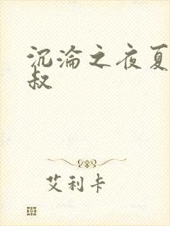 沉沦之夜夏宛陈叔