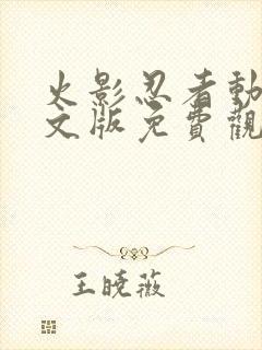 火影忍者动漫中文版免费观看