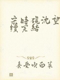 宋时砚沈望星后续完结