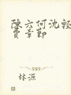 陈六何沈轻舞免费章节封面