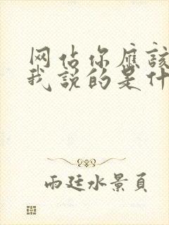 网站你应该知道我说的是什么吧免费观看动漫