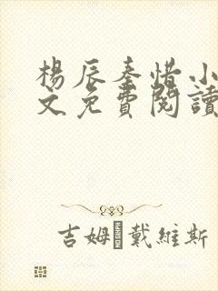 杨辰秦惜小说全文免费阅读完整版封面