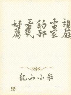 好看的电视剧推荐几部家庭剧