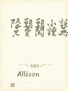 陆朝朝小说全文免费阅读无弹窗