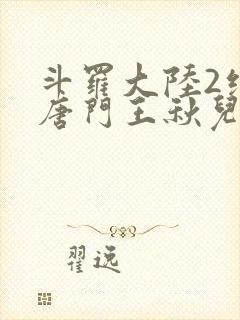 斗罗大陆2绝世唐门王秋儿献祭封面