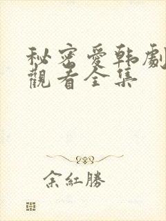 秘密爱韩剧在线观看全集