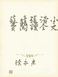 苏晴张浩小说免费阅读全文