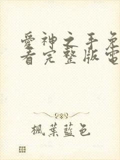 爱神之手免费观看完整版电视剧高清