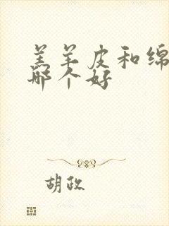 羔羊皮和绵羊皮哪个好封面