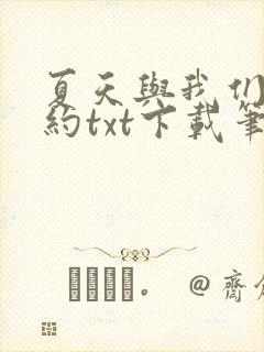 夏天与我们的婚约txt下载笔趣阁封面