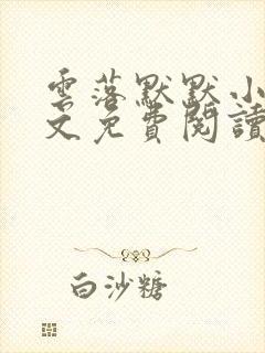 云落默默小说全文免费阅读封面