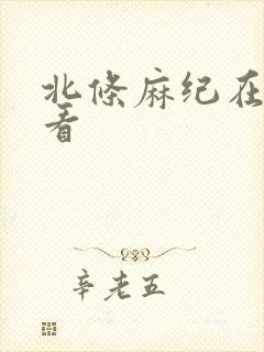 北条麻纪在线观看封面