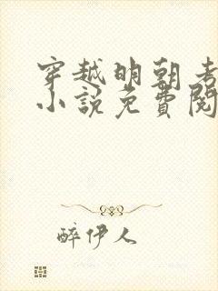 穿越明朝考科举小说免费阅读全文封面