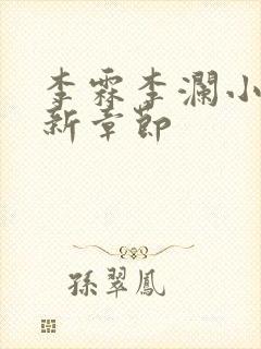 李霖李澜小说最新章节