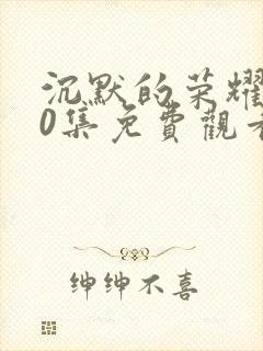 沉默的荣耀第10集免费观看