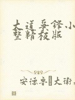 大道争锋小说完整精校版