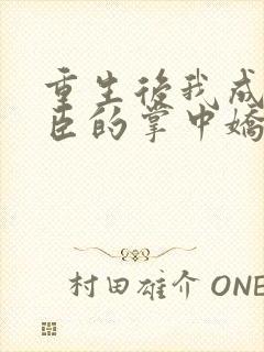 重生后我成了权臣的掌中娇无删减