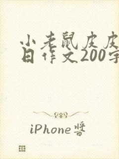 小老鼠皮皮的生日作文200字