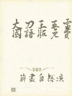 大刀王五电视剧国语版免费观看