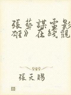 张艺谋电影《英雄》在线观看高清