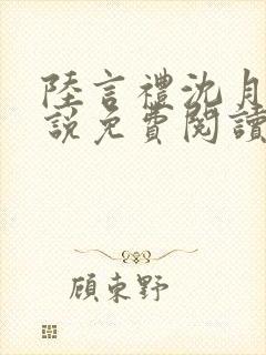 陆言礼沈月慈小说免费阅读最新章节