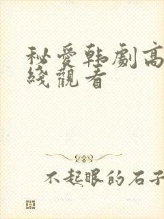 秘爱韩剧高清在线观看